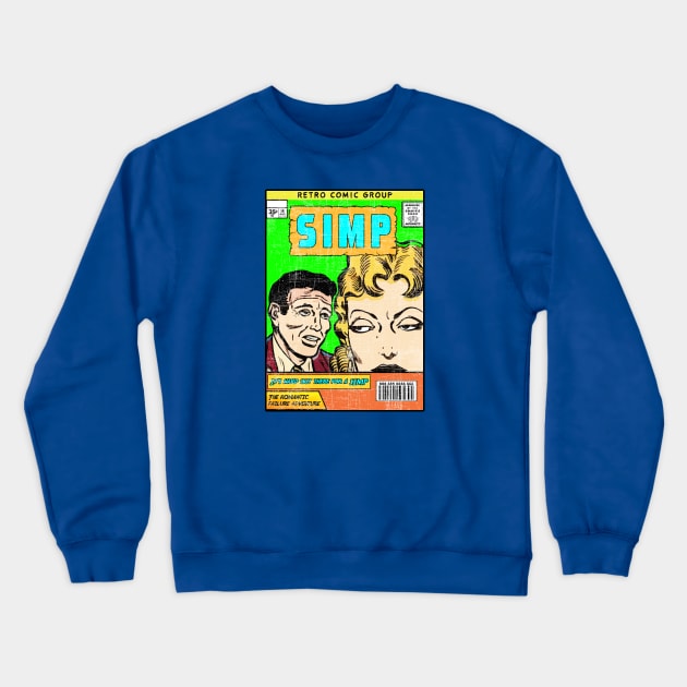 SIMP 50s COMIC Crewneck Sweatshirt by theanomalius_merch